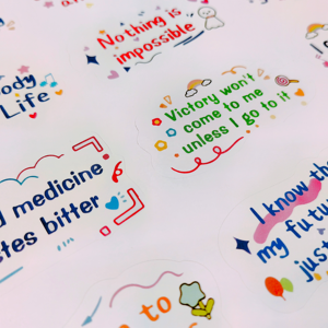 Khuyến Mại Cổ 41 Tấm Chết Cắt PVC Nhãn Chống Thấm Nước Với Ngắn Tiếng Anh Câu Như Quà Tặng Cho Trẻ Em - Product Image 2