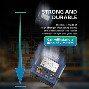 Detektor Gas portabel Multigas 4 Gas Terbatas oksigen <span class=keywords><strong>O2</strong></span> ruang terbatas mudah meledak di industri - Product Image 3