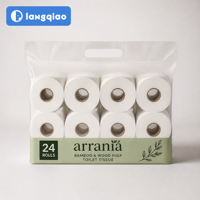 Rouleau de papier toilette Arrania OEM ODM Marque privée Usine sur mesure Pâte de bois vierge Doux Robuste Écologique Distributeurs recherchés Vente en gros