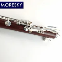 MORESKY Clarinet Nickel Silver Surface Silver Plated 18 Keys Bb Rosewood Mopane Woodwind M67