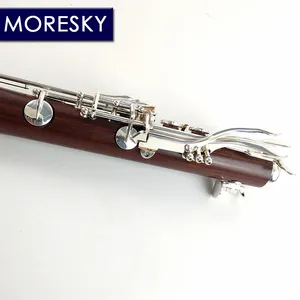 Clarinete MORESKY plateado con 17/18 llaves en Sib, madera roja Mopane, Sib Klarnet M67 - Product Image 3