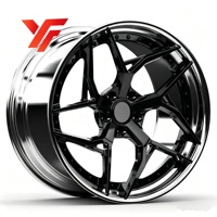 Jantes directionnelles personnalisées à 5 branches 5x112 5x120 5x114.3 5x130 pour voitures de course et de sport Mercedes-Benz BMW AUDI Corvette Ferrari