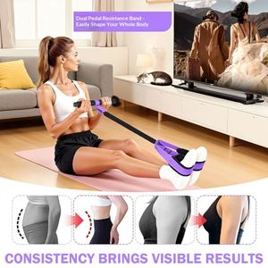 Bande de Résistance Élastique pour Fitness Transfrontalier, Hommes et Femmes, pour Entraînement de Force, Amincissement des Jambes et Exercices de Traction, avec Poulie de Pied - Product Image 3