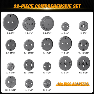 <span class=keywords><strong>Kit</strong></span> <span class=keywords><strong>de</strong></span> 24 outils robustes pour compresseur <span class=keywords><strong>de</strong></span> piston <span class=keywords><strong>de</strong></span> <span class=keywords><strong>frein</strong></span> et outil <span class=keywords><strong>de</strong></span> rappellement pour le remplacement et la réinitialisation des plaquettes <span class=keywords><strong>de</strong></span> <span class=keywords><strong>frein</strong></span> - Product Image 2
