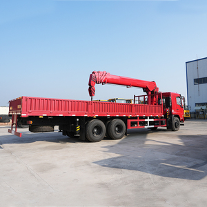 Grúa hidráulica montada en camión Dongfeng de brazo recto con capacidad de elevación de 12T para construcción de edificios - Product Image 5