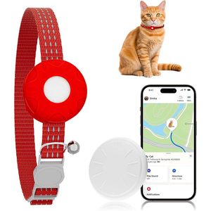 Collar con rastreador GPS para gatos ZFSJTAG, resistente al agua, con campana, seguimiento en tiempo real para la aplicación iOS. - Product Image 1