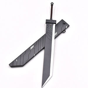 Juego caliente Final Fantasy 22cm Mini llavero Eyección Pop-up <span class=keywords><strong>Cloud</strong></span> <span class=keywords><strong>Buster</strong></span> Juego de rol Espadas Juguetes de metal con vaina - Product Image 3