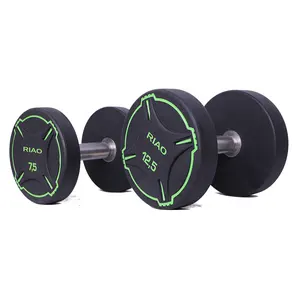 वाणिज्यिक दौर पु Urethane डम्बल Gimnasio Mancuernas Kurzhantel जिम Dumbbbells सेट