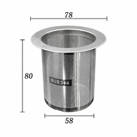 Filtre à café réutilisable en acier inoxydable 304, panier filtrant portable étanche en métal, infuseur à thé à mailles fines avec poignée, plusieurs tailles, Hebei