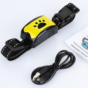 स्मार्ट रिचार्जेबल निविड़ अंधकार स्वत: समायोजन ध्वनि कंपन रोक बार्किंग कुत्ता ट्रेनर कॉलर छाल डाट - Product Image 5