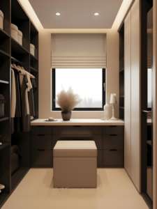 2025 Armoire contemporaine en bois aluminium ensemble de meubles de chambre à coucher en bois armoire personnalisée placard de marche vestiaire - Product Image 2