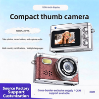 Caméra miniature professionnelle 1080P/30FPS Full HD avec écran TFT de 0,96 pouce et mode webcam pour vlogging