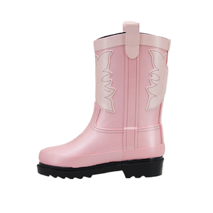 Оптовые индивидуальные удобные детские сапоги-веллингтоны для мальчиков и девочек, водонепроницаемые детские резиновые сапоги для дождя с ручкой - Product Image 4