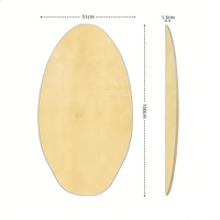 Vente flash - Planche de surf en bois pas chère de 39 pouces avec logo EVA Wavedream, garantie 1 à 3 ans, couleur et logo personnalisés