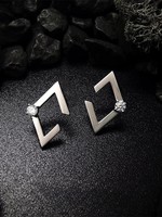 Boucles d'oreilles en or 18 carats S925 style étoile avec diamants de laboratoire, bijoux de mode de genre métallurgique