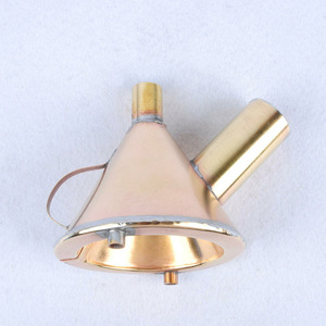 Entonnoir en métal, entonnoir isolé tout en cuivre pour expériences, équipement expérimental, entonnoir de filtration thermique, instrument pédagogique - Product Image 3