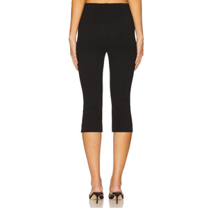 Pantaloni Capri da donna in cotone traspirante <span class=keywords><strong>a</strong></span> <span class=keywords><strong>vita</strong></span> <span class=keywords><strong>bassa</strong></span> pantaloni Cropped con ampia vestibilità tinta unita - Product Image 5