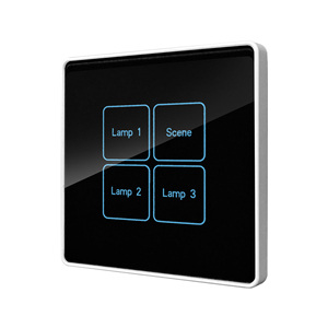 Cho tuya không dây nhà thông minh điều khiển ánh sáng Tường Bảng điều chỉnh chuyển đổi cấu trúc đơn giản Khung nhựa Glass Bảng điều chỉnh ZigBee Mạng 10A ma - Product Image 4