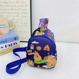 MG 2025 Sac de poitrine imperméable pour enfants Mignon Kapibala Sac à bandoulière décontracté avec fermeture à glissière Petit porte-monnaie pour garçons filles - Product Image 4