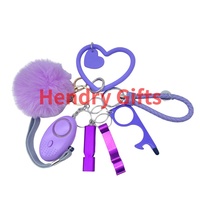 Fournitures Bracelet en forme de coeur Self Defence Personal Emergency SOS Safety Alarm Safety Alarm Self Defence Keychain