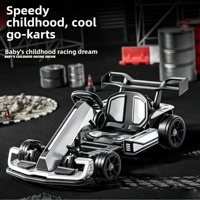 Nouvelle voiture électrique à 4 roues pour enfants et kart télescopique avec batterie pour garçons et filles de 1 à 3 ans, en plastique, télécommandée