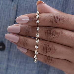 Бриллиантовый Теннисный браслет 10 карат 14 карат 18 карат - Product Image 3