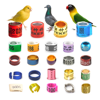 FGB rond noyau en or couleur personnalisée anneau extérieur perroquet bande de pied oiseau jambe étiquette Pigeon anneau pour Belgique USA //