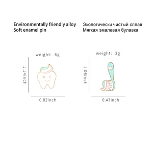 Spille medicali con strame di smalto per siringa con fasciatura per infermiere medico Cartoon Bag vestiti in metallo distintivi spilla per gioielli regalo all'ingrosso - Product Image 6