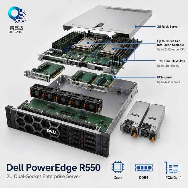 R550 Xeon Silver 6326 Rack Server NAS File Storage Server for Enterprise Data Center