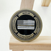 Personalizado Fabricante Logo Metal Esmalte Desafío Monedas 3D Aleación de zinc Oro Plata Colección