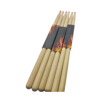 Kunden spezifische 5A Classic Maple Wood Drumsticks mit Holz spitze für Erwachsene Kinder Anfänger Saiten instrumente Teile & Zubehör