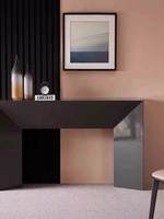Console d'entrée en chêne massif de style français, meuble de couloir, table d'appoint moderne minimaliste, meuble de salon