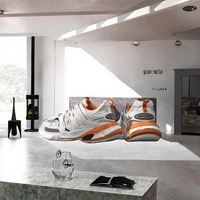 Sneakers plateforme de luxe de haute qualité, style décontracté, à lacets, avec lumières LED, confortables, respirantes et antidérapantes