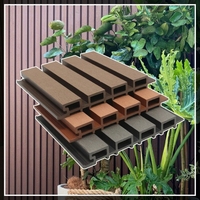 KSL Revêtement de terrasse en composite bois-plastique écologique 18 mm, usage traditionnel, antidérapant, résistant aux fissures, ignifuge