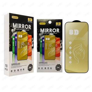Protector de Pantalla de Vidrio Templado <span class=keywords><strong>8D</strong></span> con Efecto Espejo, Material en Rollo <span class=keywords><strong>A4</strong></span>, Protectores de Pantalla para Teléfono Móvil con Efecto Espejo para iPhone 14 - Product Image 1