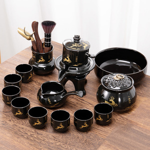 Tea Set Ceramic Automatic Tea Maker With Deer Pattern Home Brewing Kit Business Gift - Product Image 2