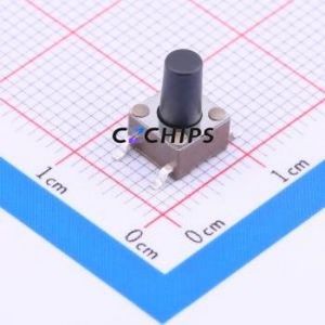 TL3301BF160QG Tactile Switch SMD-4P,6x6mm Switch Single Pole Single Throw Round Button 1.6N Vertical Mount - Product Image 1