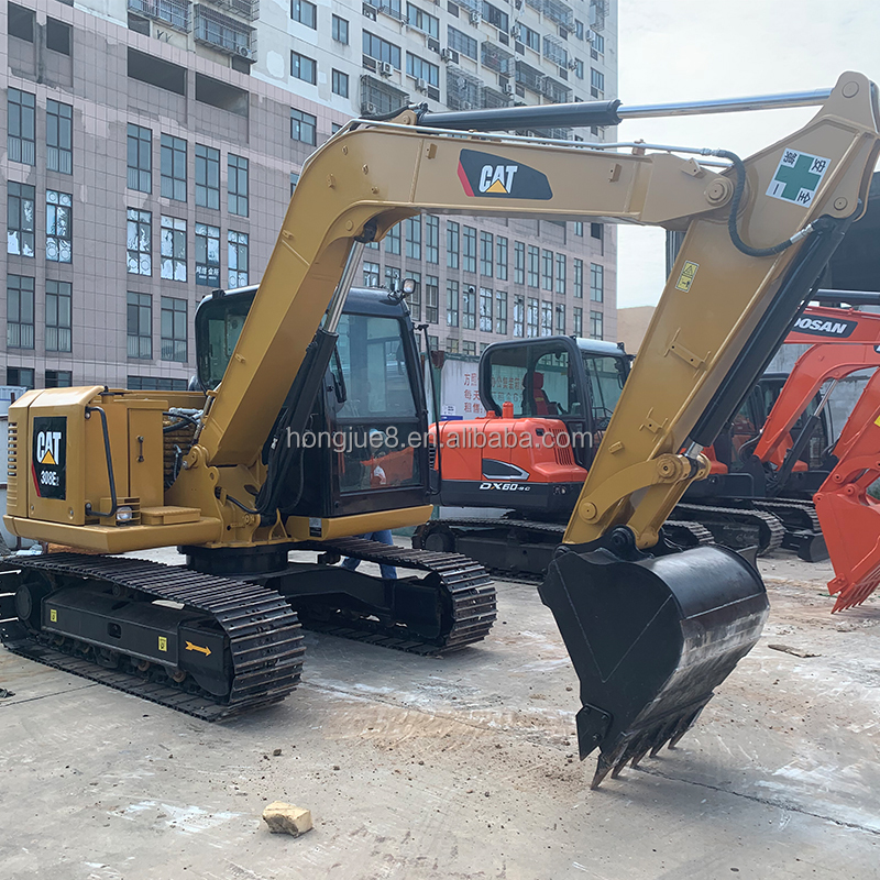 Гусеничные экскаваторы Caterpillar CAT308E, малое время 306 307, 308 экскаватор, 8-тонная землеройная машина, двигатель высокого состояния