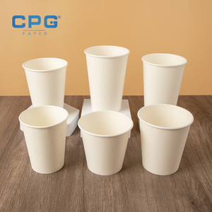 Vasos de Papel Desechables de Doble Pared con Revestimiento PLA, Personalizados al por Mayor, de 8oz, 12oz y 16oz, para Té - Product Image 1