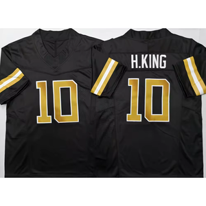 Nuova Maglia da Football Americano Maschile 2025, Numero 10 Haynes King, Vendita all'Ingrosso, Alta Qualità, Cucita, Stile College - Product Image 2