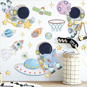 Cartoon Astronauta Autoadesivo Della Parete Creativo Del Bambino Carta Da Parati Della Decorazione Della Casa per bambini in <span class=keywords><strong>Camera</strong></span> Decorativa Della Parete <span class=keywords><strong>Camera</strong></span> Da Letto Adesivi Murali Per Bambini - Product Image 4