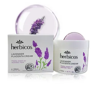 Herbicos OEM/ODM Label pribadi Lavender Placenta pemutih krim