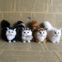 En gros Personnalisable Super Doux Coton Vrai Vie Simulation En Peluche EDEA Couette Chat Noir avec Jouets À Cheveux Longs Cadeau Maison