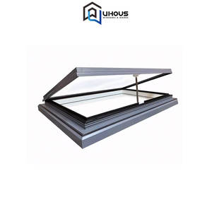 アルミニウム合金ガラス窓窓垂直開口スイングルーフウィンドウアルミチェーン上上升天窓リモコン付き - Product Image 1