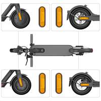 4 Piezas de Cubiertas Decorativas Reflectantes para M365 1S Pro Pro2 MI3 Lite, Accesorios de Seguridad para Scooter Eléctrico