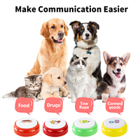 Boutons d'entraînement pour animaux de compagnie enregistrables de haute qualité (lot de 6) avec son clair, buzzer de communication réenregistrable pour chiens et chats