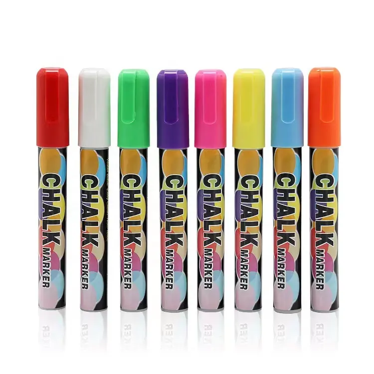 zeamor OEM Wet Erase LED Board Marker Pens 3mm 6mm 15mm Fine Tip Erasable Liquid Chalk Markers