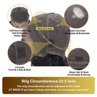 Peluca de Cabello Humano Rizado Birmano Natural 13*6 con Frente de Encaje de Alta Densidad, Encaje HD Transparente para Mujeres Negras