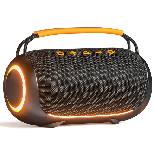 Wireless Portable Boombox Speaker BT 5.3 Sound Strong Subwoofer Outdoor Waterproof Bluetooth Speakers