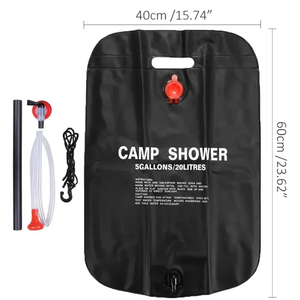 Sacs de douche solaires pliables 20L pour extérieur, chauffage compact pour le camping et le bain - Product Image 6